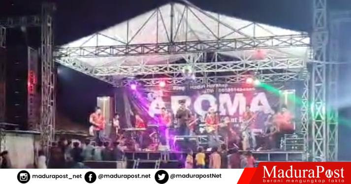 Polsek Proppo Bubarkan Acara Orkes Dangdut AROMA di Desa Tlangoh