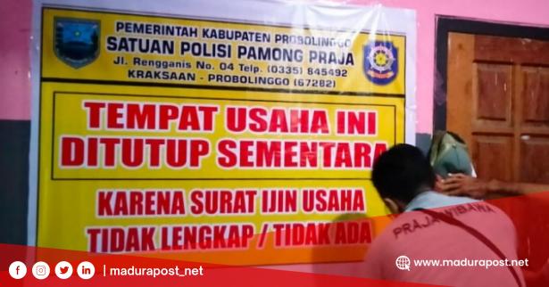 Satpol PP Tutup Tiga Tempat Karaoke Tak Berizin di&nbsp;Probolinggo