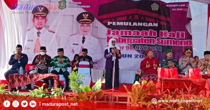 Pemkab Sumenep Sambut Hangat Kedatangan Jemaah Haji Kloter 96 Hari&nbsp;Ini