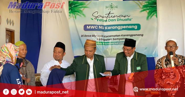 Kades Blu’uran Gandeng MWC NU Karang Penang Santuni Anak Yatim dan Kaum&nbsp;Dhuafa