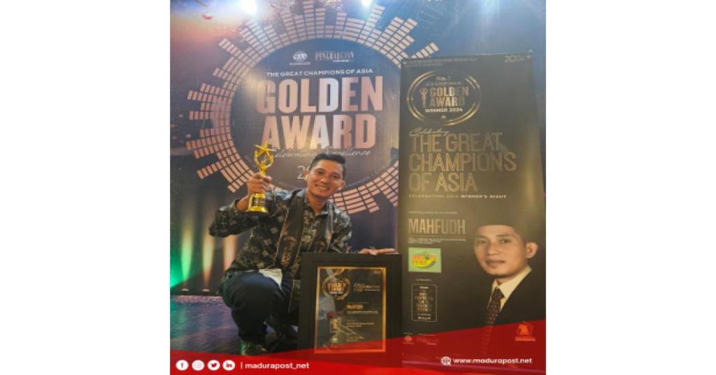 Mahfud, Kader Gerindra Peraih Golden Award 2024 Katagori Pemuda Kreatif se&nbsp;Asia