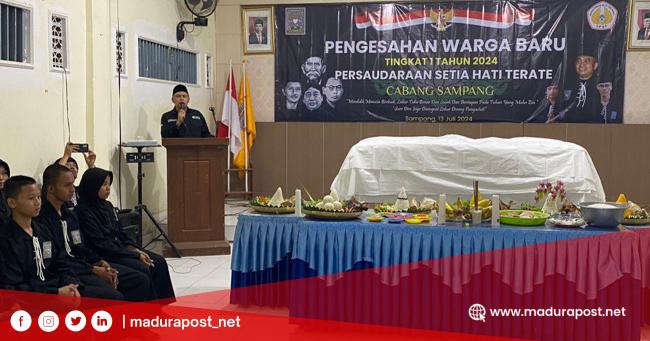 Sahkan Warga Baru PSHT Cabang Sampang, Dwi Suntoro: Tetap Jaga Kondusifitas
