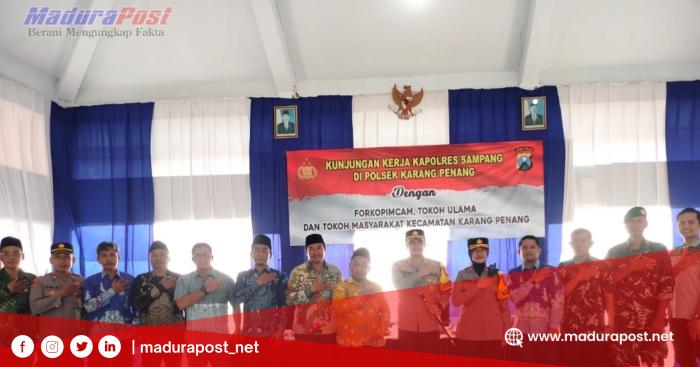 Kapolres Sampang Kunjungi Karang Penang, Bahas Keamanan dan Penambahan Personel Polsek