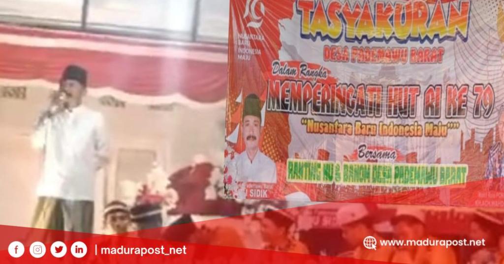 Peringati HUT ke-79 RI, Pemdes Pademawu Barat Gelar Tasyakuran